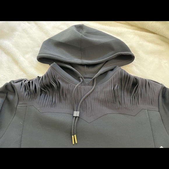 NWT Nike crop sweatshirt with fringe cutouts small - Picture 2 of 8